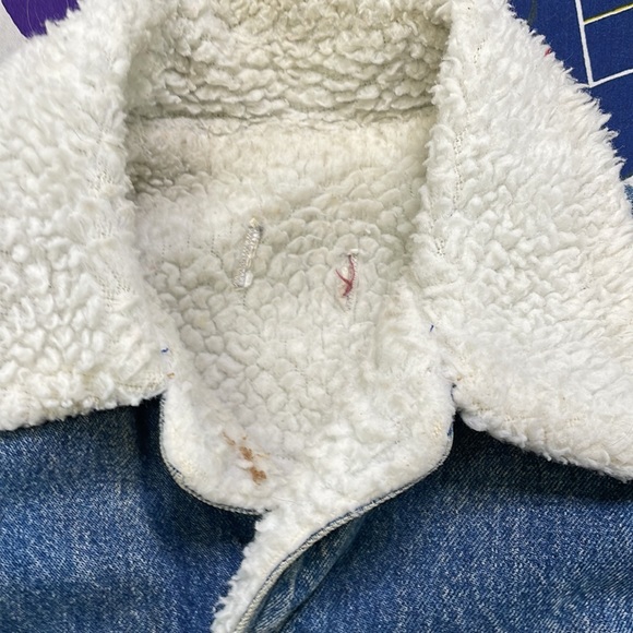 Vintage Sherpa Lined Denim Jacket Levi? Sears? - Picture 5 of 5